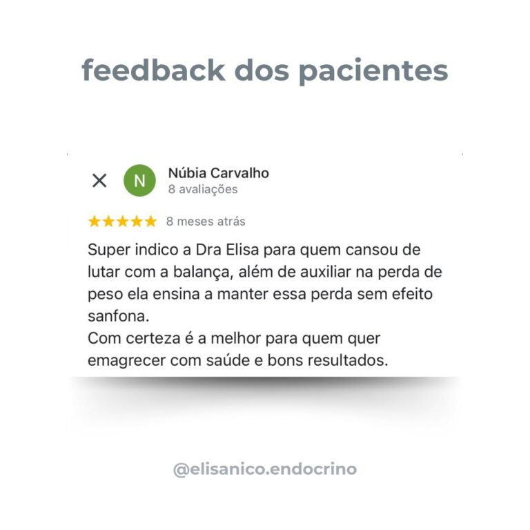 Feedback Dra. Elisa Nico Endocrinologista Uberaba 2