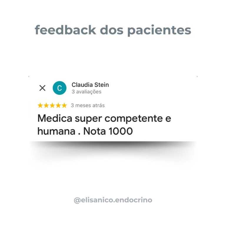 Feedback Dra. Elisa Nico Endocrinologista Uberaba 3